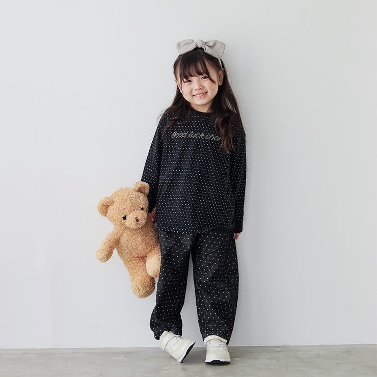 【aBity select./アビティセレクト】星ロゴドット柄長袖Tシャツ | ブランシェス | 詳細画像8 