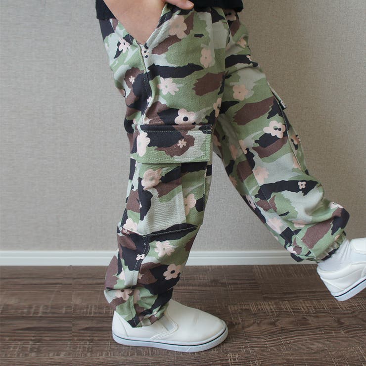 【aBity select./アビティセレクト】迷彩・小花柄カーゴロングパンツ | ブランシェス | 詳細画像7 