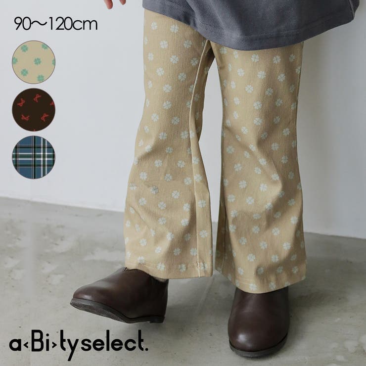 【aBity select./アビティセレクト】総柄フレアロングパンツ | ブランシェス | 詳細画像1 