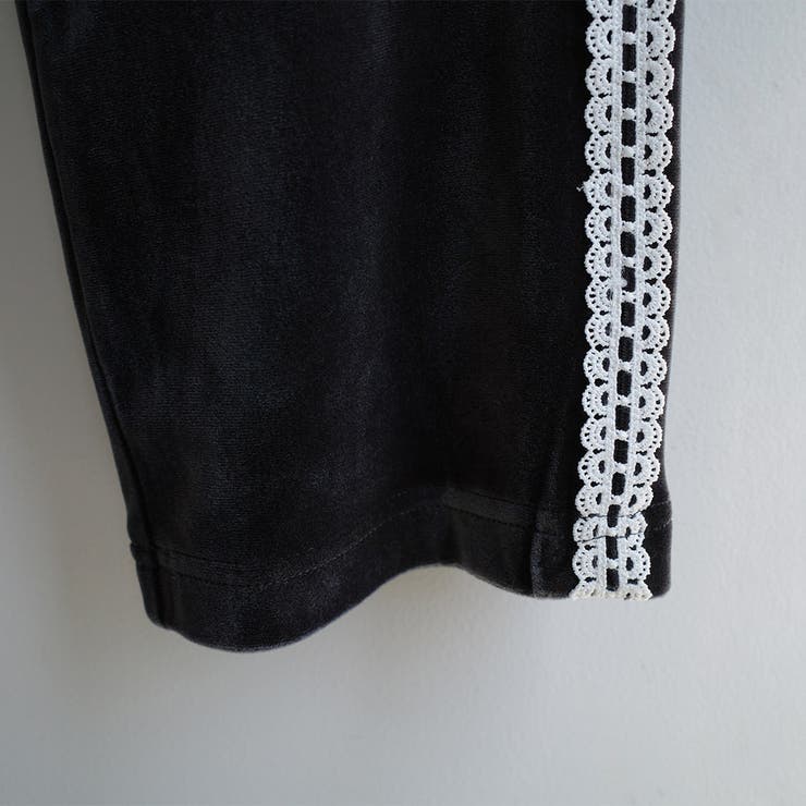 【aBity select./アビティセレクト】レースラインベロアロングパンツ | ブランシェス | 詳細画像10 