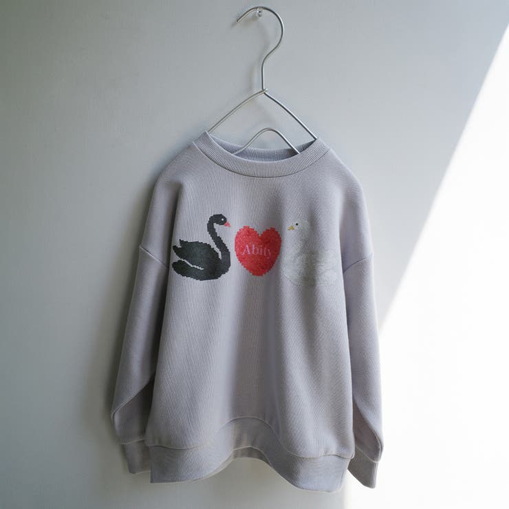ライトグレー | 【aBity select./アビティセレクト】アソートモチーフ裏毛トレーナー | ブランシェス