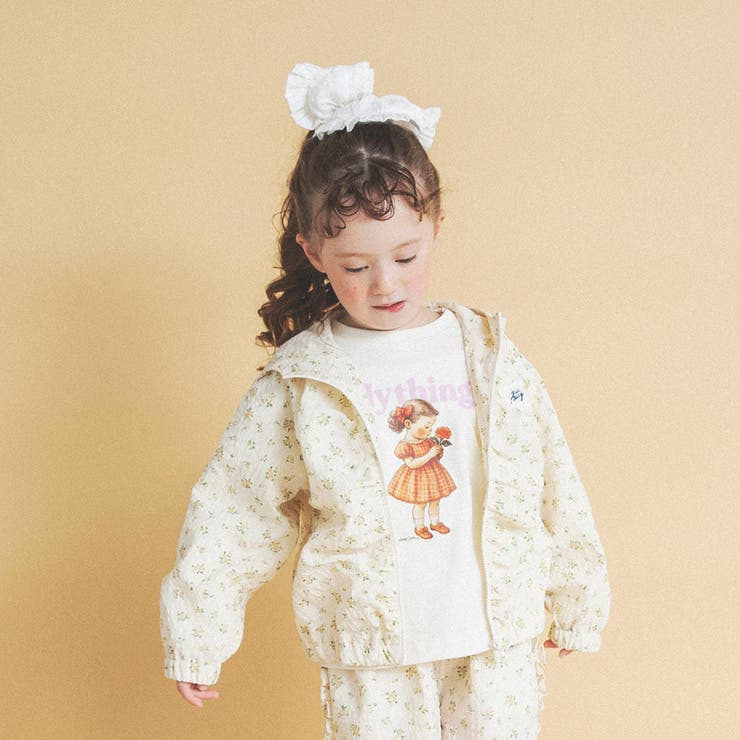 女の子_アイボリー | 【aBity select アビティセレクト】レトロタッチBOY＆GIRL長袖T… | ブランシェス