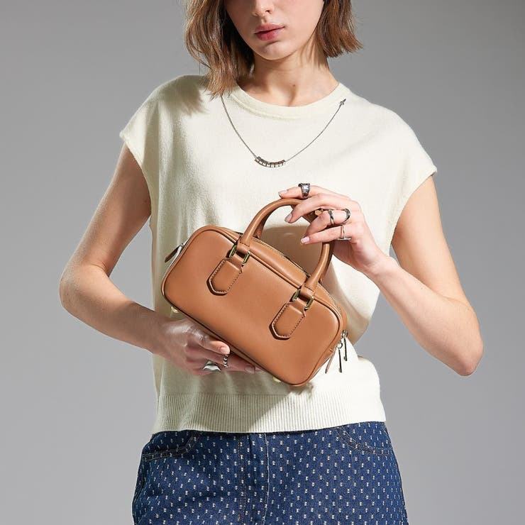 ラシエスタ/レディースヌート牛革クラシックミニバッグ韓国 韓国ファッション | BRICH | 詳細画像1 