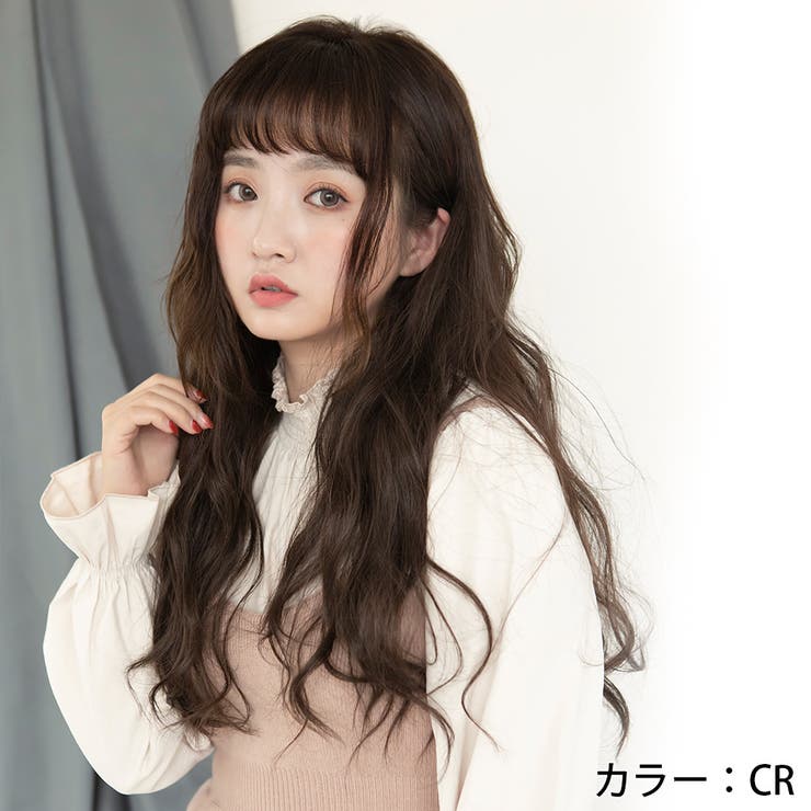 おしゃれなグレー50%ハーフウイッグ ウィッグ ハーフウィッグ 新感覚ヘアウィッグ[品番:BRLE0000229