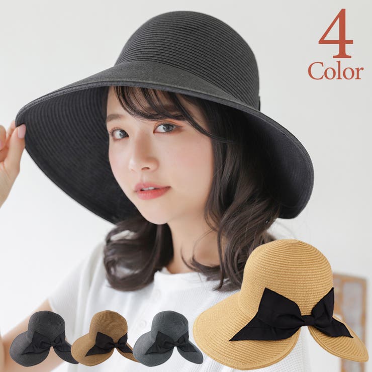 KATE CATE 【タグ付き未使用品】 麦わら帽子 MILANO ハット 黒 KATE CATE 【タグ付き未使用品】 麦わら帽子 MILANO ハット 黒
