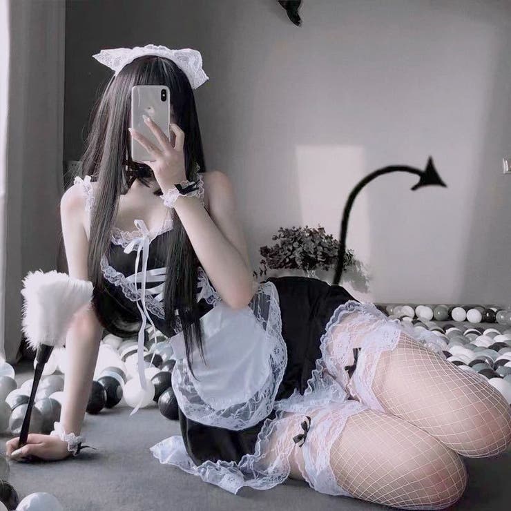 セクシー雑貨 フリフリレースのメイド風コスプレセット（7点セット） | bright wrist  | 詳細画像7 