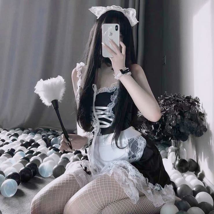 セクシー雑貨 フリフリレースのメイド風コスプレセット（7点セット） | bright wrist  | 詳細画像8 