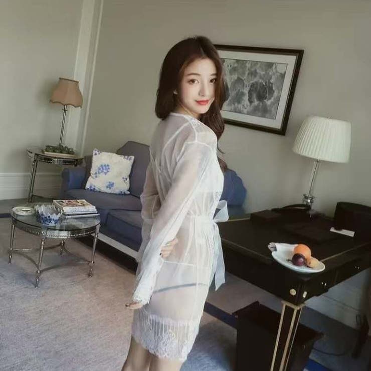 セクシー雑貨 レースガウンランジェリーセット(ホワイト) | bright wrist  | 詳細画像4 