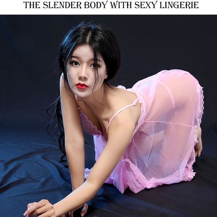 セクシー雑貨 透け感レースベビードール＆Tバックショーツセット(ピンク) | bright wrist  | 詳細画像2 