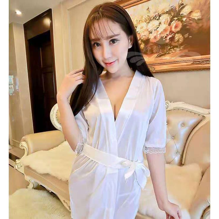 セクシー雑貨 サテンガウン＆Tバックショーツセット | bright wrist  | 詳細画像1 