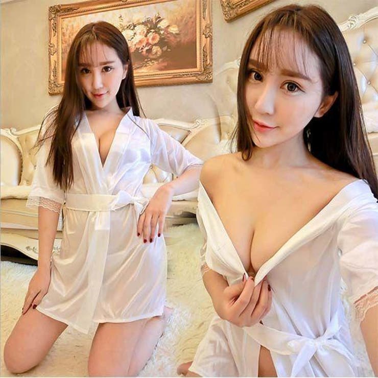 セクシー雑貨 サテンガウン＆Tバックショーツセット | bright wrist  | 詳細画像2 