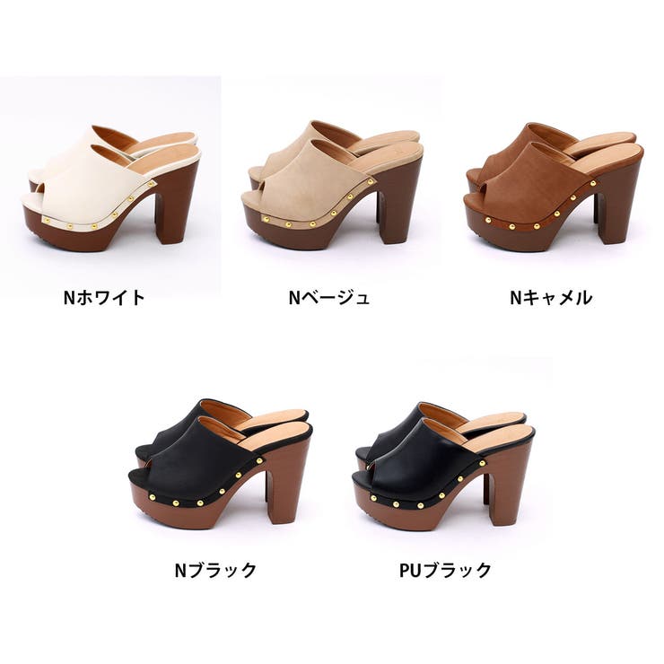 厚底 サボ ヒール サンダル 2018 春夏新作 サボ レディース [品番 