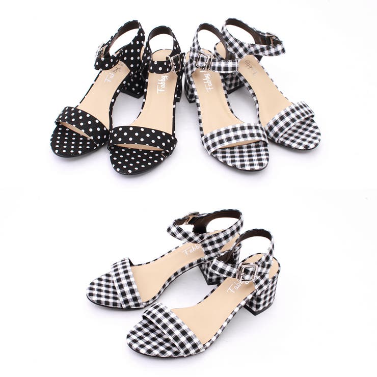 ドット ギンガムチェック ヒールサンダル 品番 Dcls Brignton ブライトン のレディースファッション通販 Shoplist ショップリスト