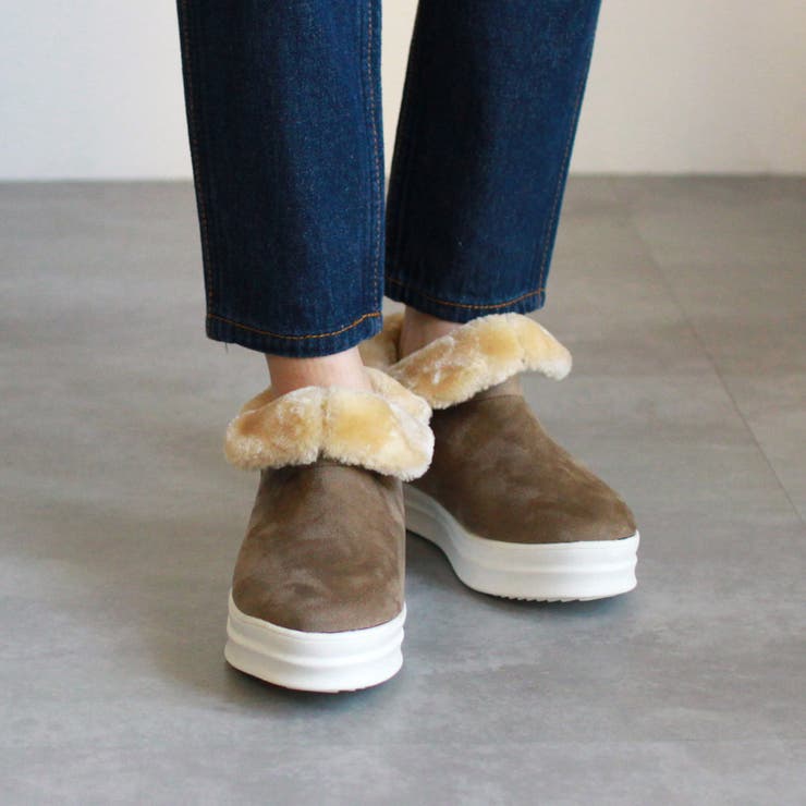 ムートン スニーカー ブーツ[品番：DCLS0001273]｜Brignton