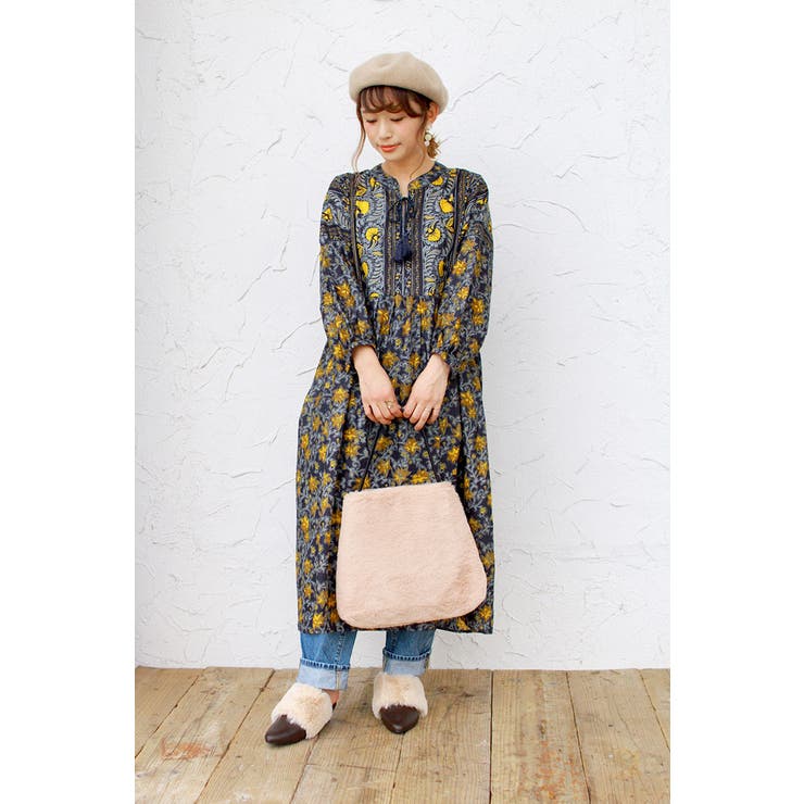 ふわもこ ファー サボ サンダル ウエッジソール | Brignton  | 詳細画像2 