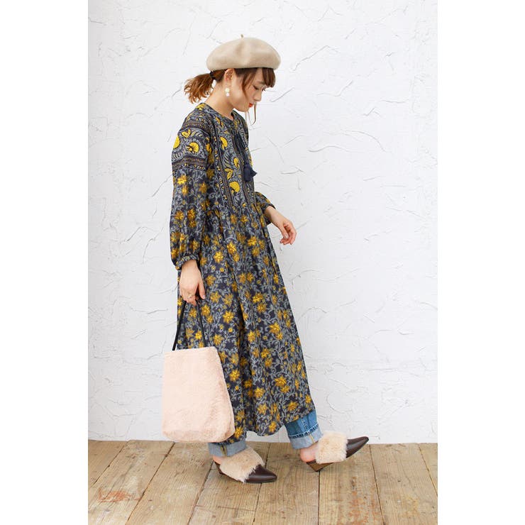 ふわもこ ファー サボ サンダル ウエッジソール | Brignton  | 詳細画像3 