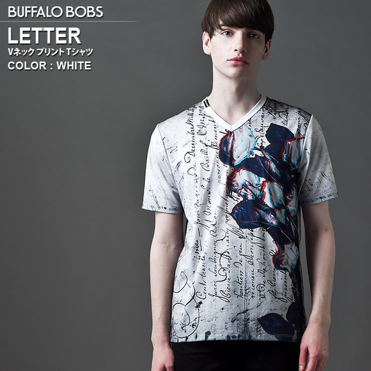 LETTER(レター) Vネック レタープリント[品番：BFLM0000607]｜BUFFALO 