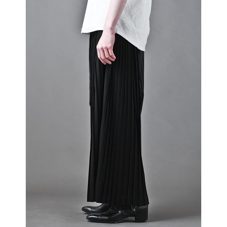 HAKAMAプリーツ ラップワイドパンツ BUFFALO[品番：BFLM0000410