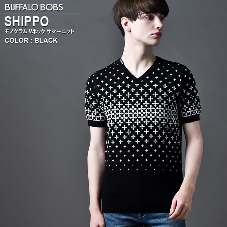 BUFFALO BOBS(バッファローボブズ)SHIPPO(シッポウ)Vネック …[品番 