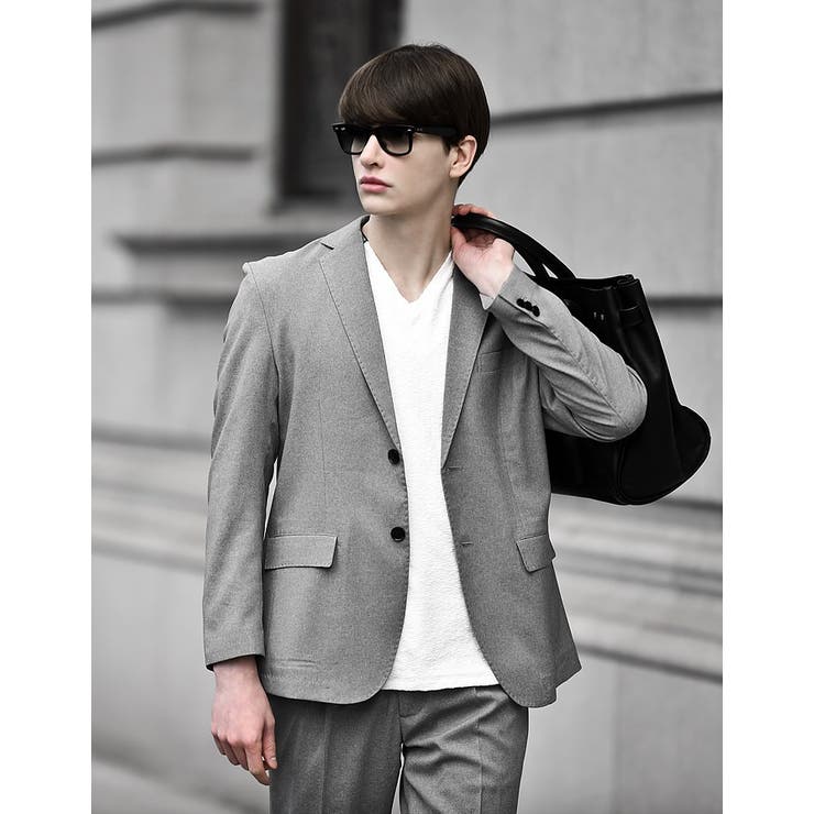 NAVY】ALLEGGERITA MAT WORSTED2ボタン[品番：BFLM0000618]｜BUFFALO