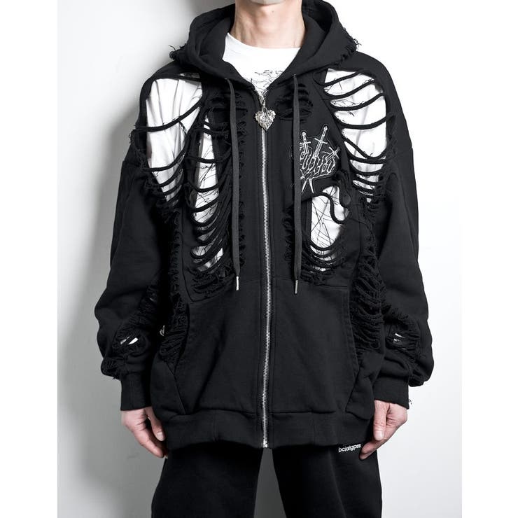 ジャケット・アウター 00s buffalo bobs gimmick hoodie jacket 00s buffalo bobs coated gimmick hoodie