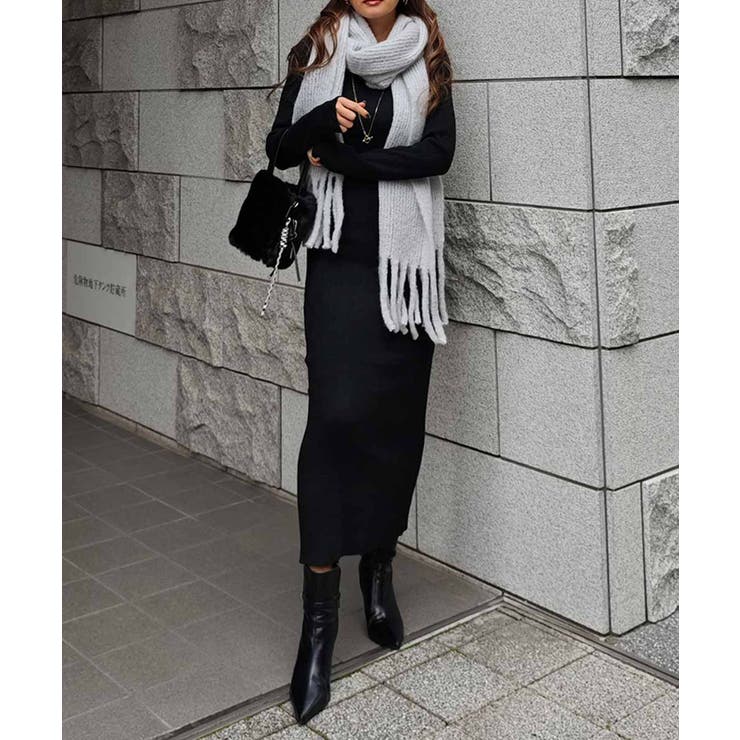 フリンジニットスカーフesutoreja マフラー スタイルアップ | BUYSENSE | 詳細画像6 