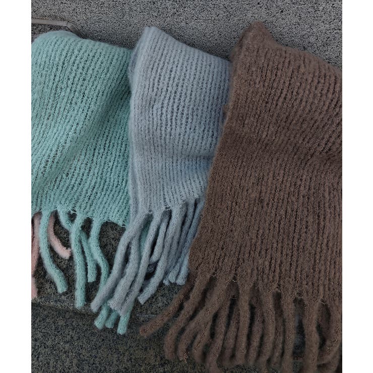 フリンジニットスカーフesutoreja マフラー スタイルアップ | BUYSENSE | 詳細画像4 