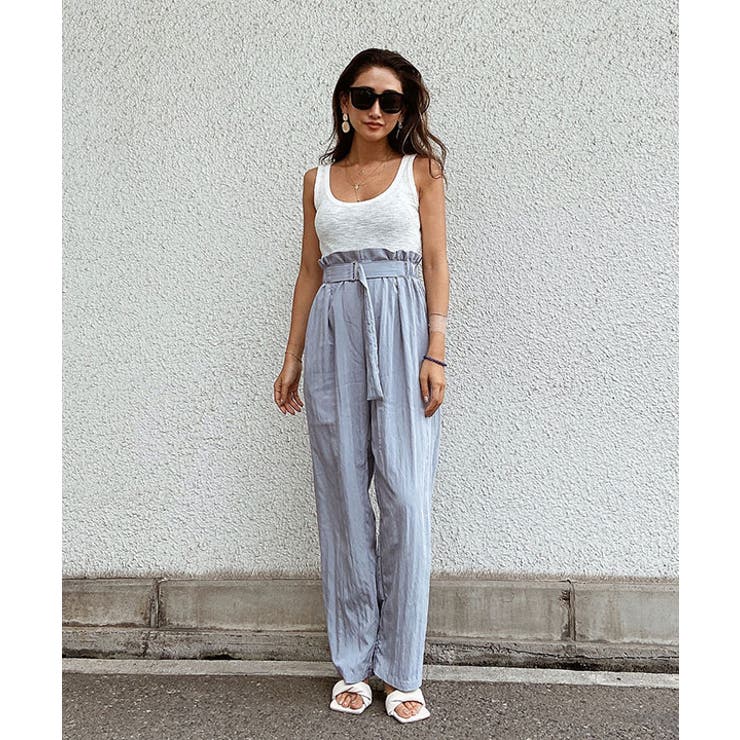 ハイウエストベルトデザインパンツ esutoreja ボトム | BUYSENSE | 詳細画像11 