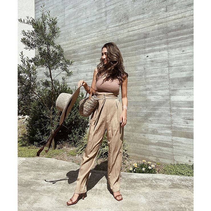 ハイウエストベルトデザインパンツ esutoreja ボトム | BUYSENSE | 詳細画像14 