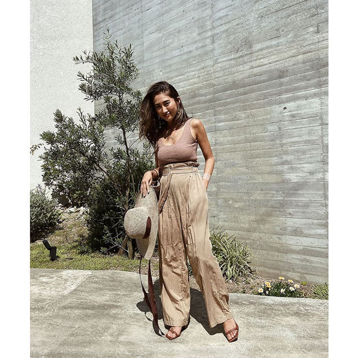 ハイウエストベルトデザインパンツ esutoreja ボトム | BUYSENSE | 詳細画像15 