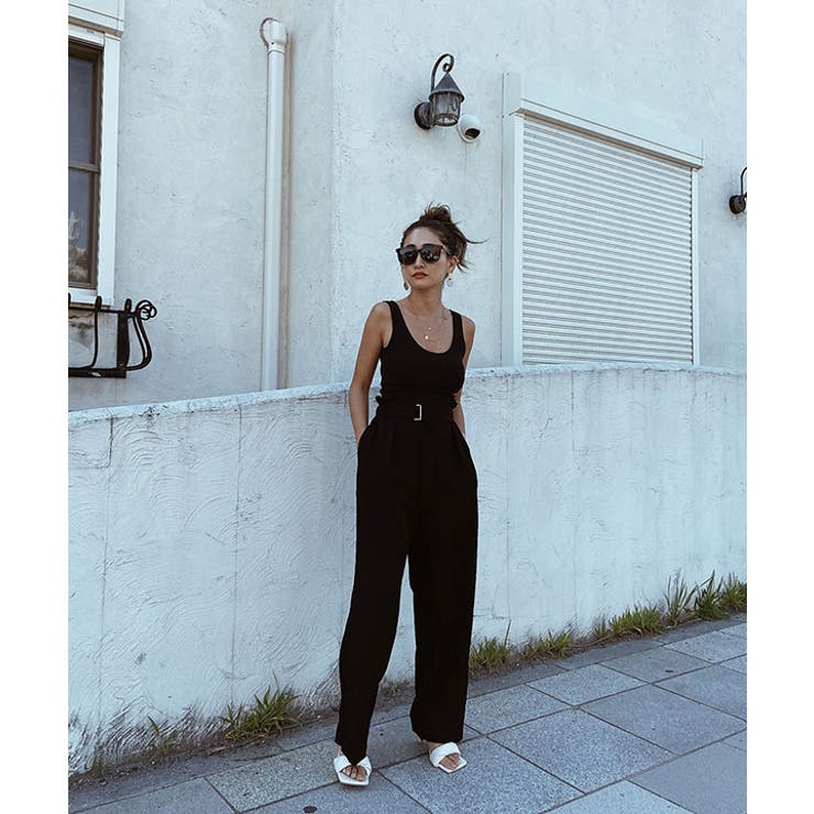 ハイウエストベルトデザインパンツ esutoreja ボトム | BUYSENSE | 詳細画像18 