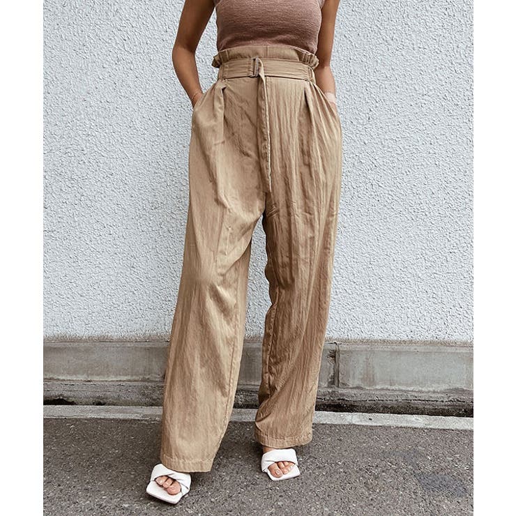 ハイウエストベルトデザインパンツ esutoreja ボトム | BUYSENSE | 詳細画像2 