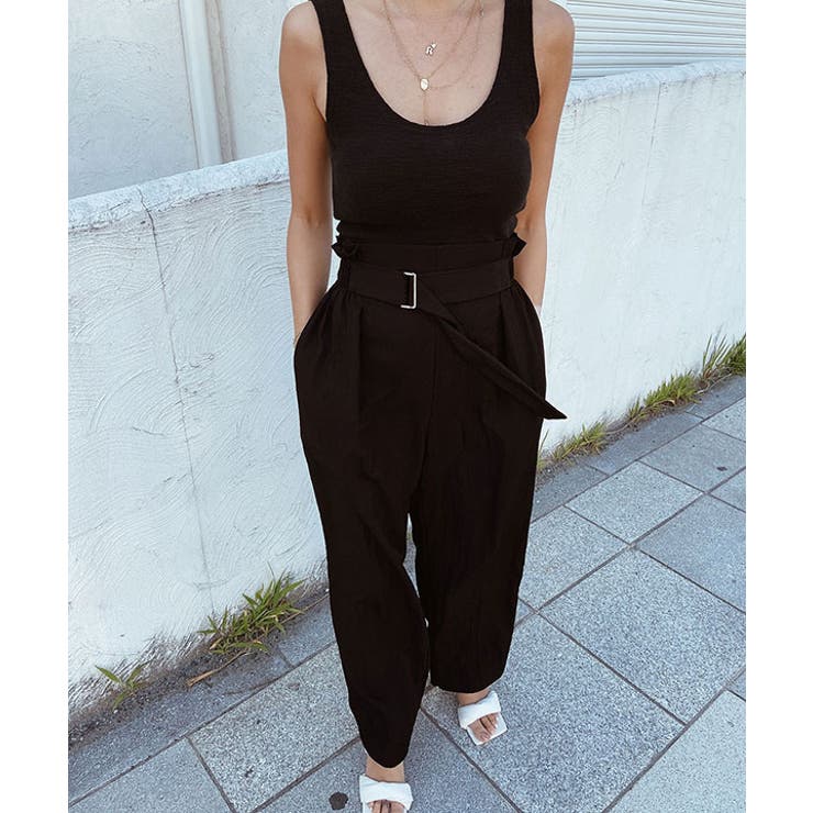 ハイウエストベルトデザインパンツ esutoreja ボトム | BUYSENSE | 詳細画像19 