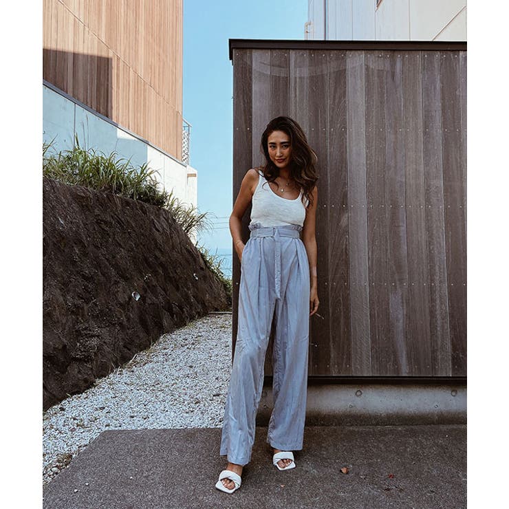 ハイウエストベルトデザインパンツ esutoreja ボトム | BUYSENSE | 詳細画像4 