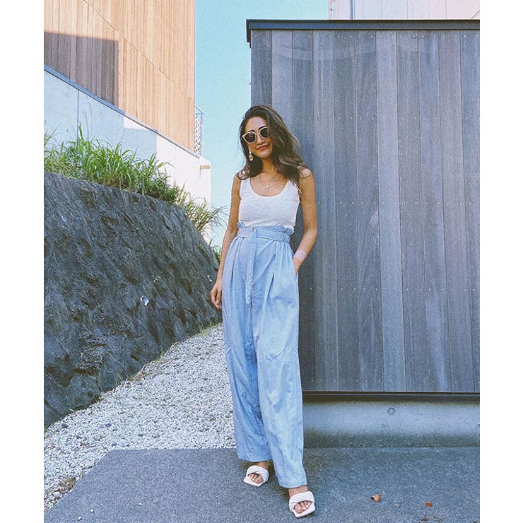 ハイウエストベルトデザインパンツ esutoreja ボトム | BUYSENSE | 詳細画像7 