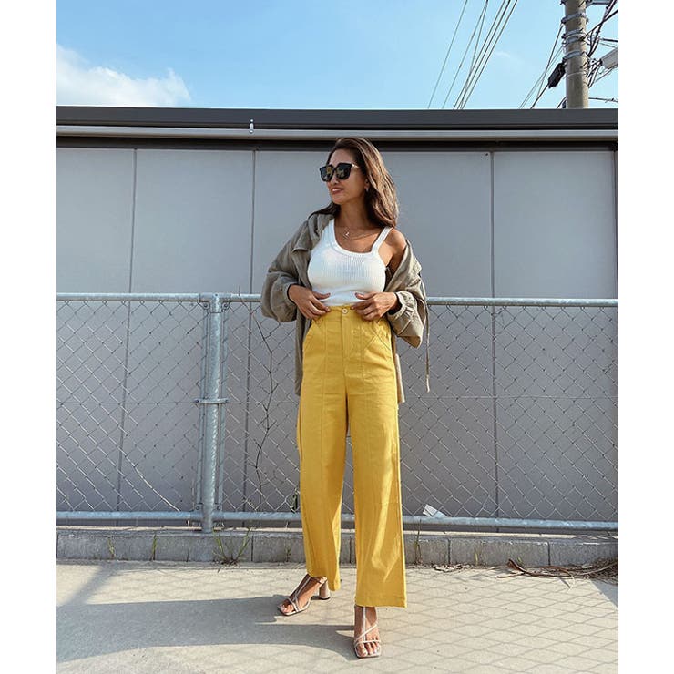 センターステッチカラーストレートパンツ esutoreja ボトム | BUYSENSE | 詳細画像7 