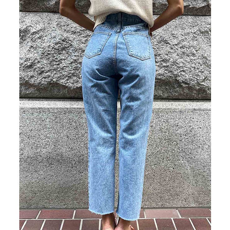 ダメージデザインストレートデニム esutoreja ボトム | BUYSENSE | 詳細画像9 