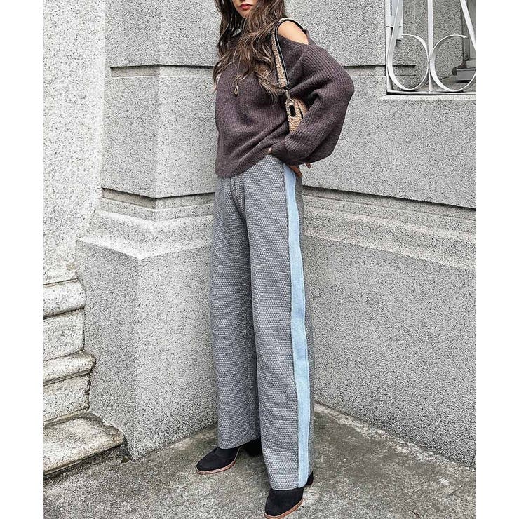 ラインニットパンツ esutoreja ボトム | BUYSENSE | 詳細画像8 