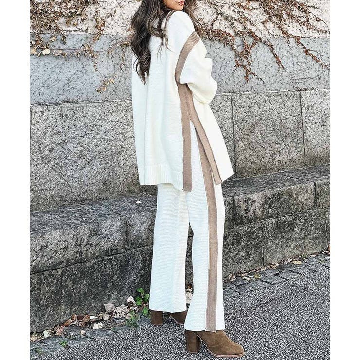 ラインニットパンツ esutoreja ボトム | BUYSENSE | 詳細画像5 