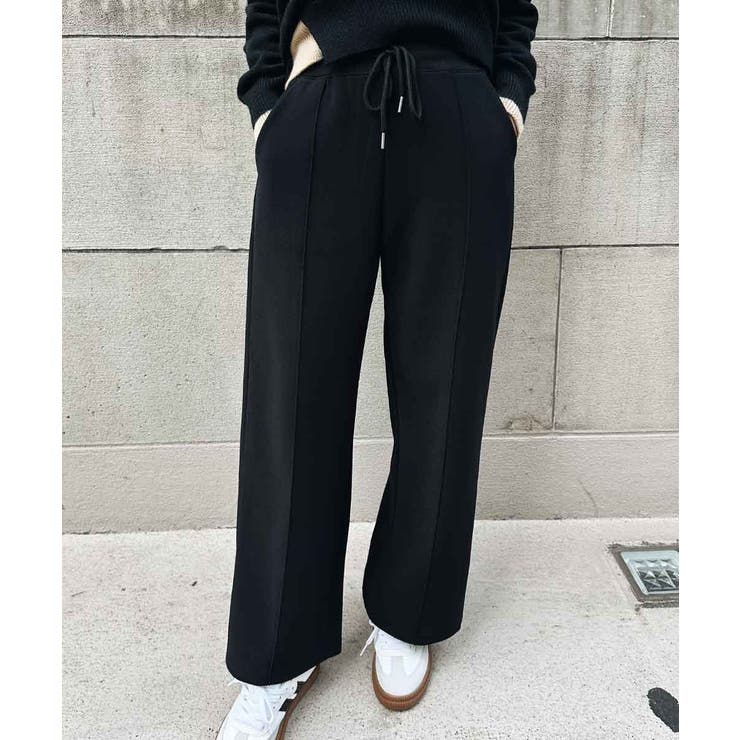 ブラック | リラックスストレートパンツ esutoreja パンツ | BUYSENSE
