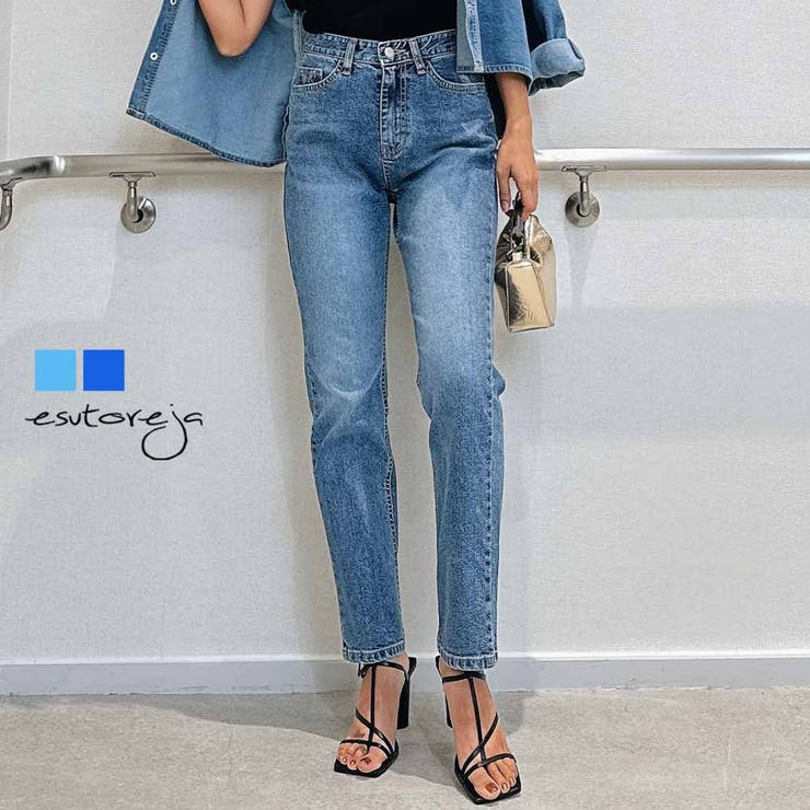 シンプルテーパードデニム  esutoreja ボトム レディース トレンド | BUYSENSE | 詳細画像1 