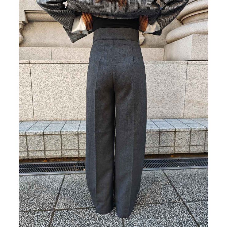 ハイウエストタックワイドパンツesutoreja ボトム スタイルアップ | BUYSENSE | 詳細画像9 