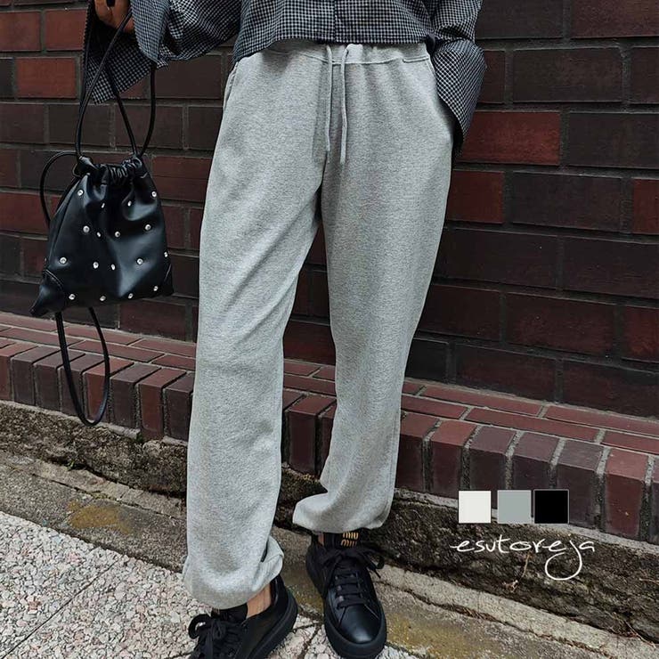 ハイウエストスウェットパンツesutoreja ボトム スタイルアップ | BUYSENSE | 詳細画像1 
