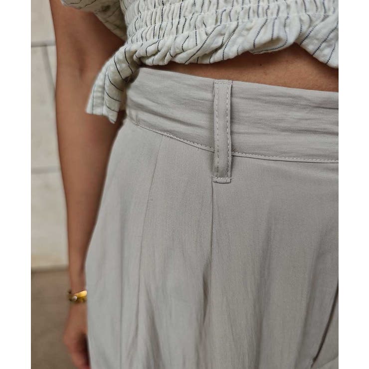 タフタ2タックワイドパンツesutoreja ボトム スタイルアップ | BUYSENSE | 詳細画像11 