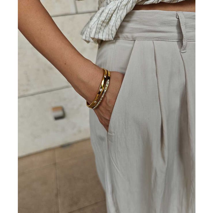 タフタ2タックワイドパンツesutoreja ボトム スタイルアップ | BUYSENSE | 詳細画像12 