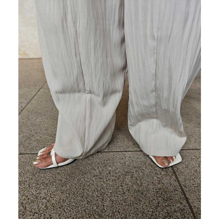 タフタ2タックワイドパンツesutoreja ボトム スタイルアップ | BUYSENSE | 詳細画像14 