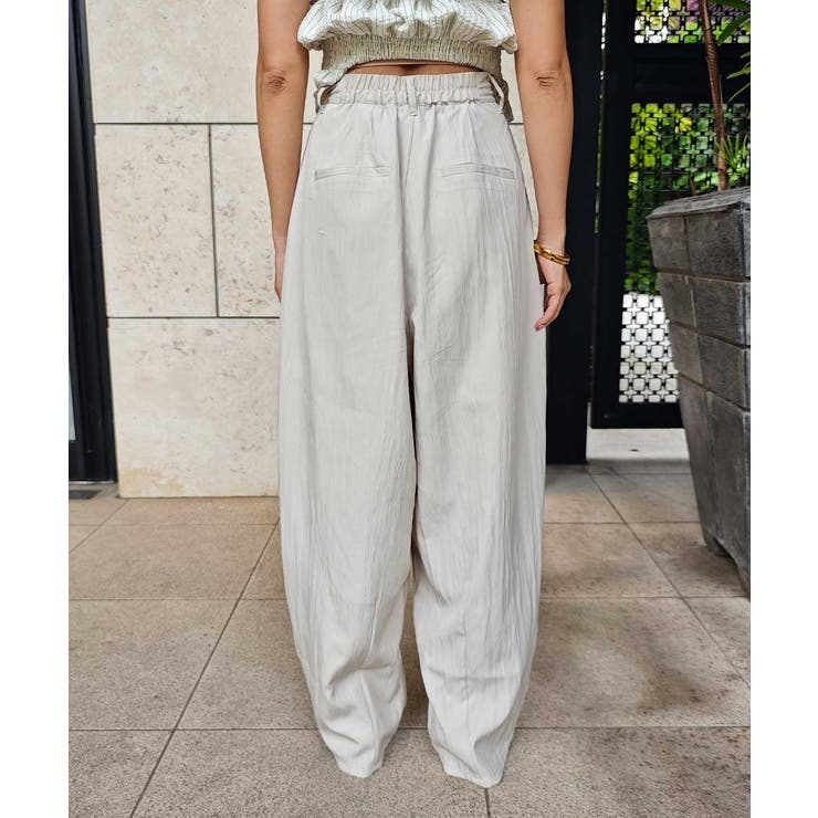 タフタ2タックワイドパンツesutoreja ボトム スタイルアップ | BUYSENSE | 詳細画像15 