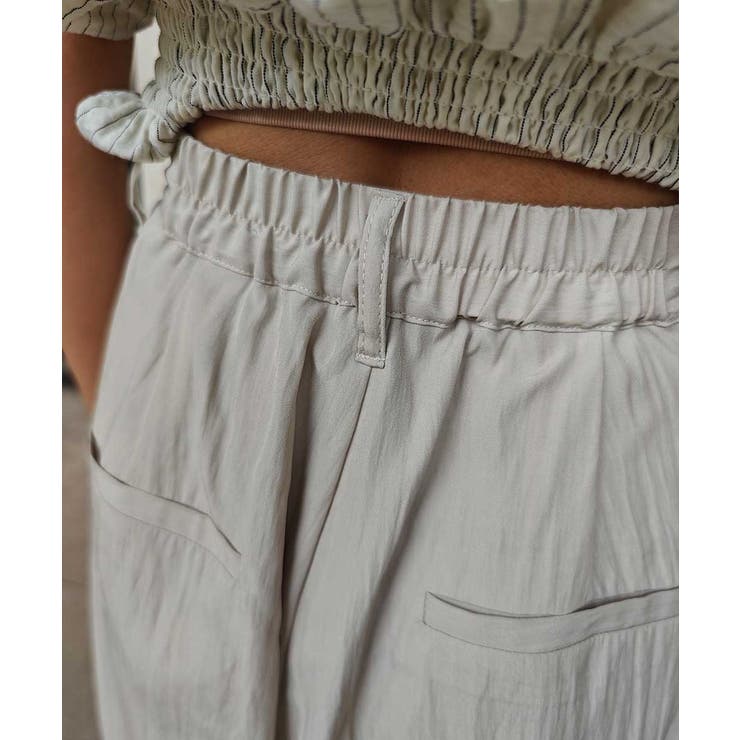 タフタ2タックワイドパンツesutoreja ボトム スタイルアップ | BUYSENSE | 詳細画像16 