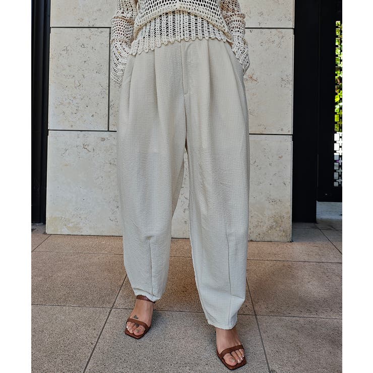 ベージュ | イージーコクーンパンツesutoreja ボトム スタイルアップ | BUYSENSE