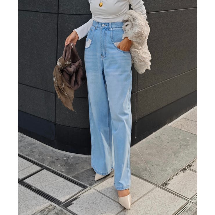 オーバーポケットデザインデニムesutoreja パンツ スタイルアップ | BUYSENSE | 詳細画像10 